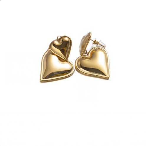Paris Gold Earrings - Elegant, Classic and Waterproof