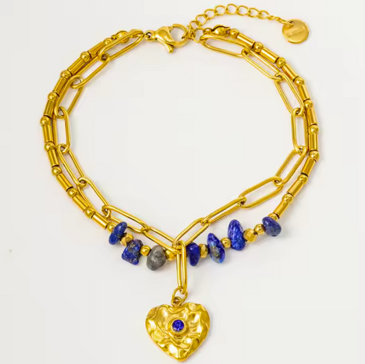 Peru Bracelet – Coastal Elegance with a Touch of Blue