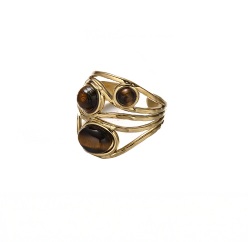 Bombay Ring – Bold Elegance with Tiger Eye