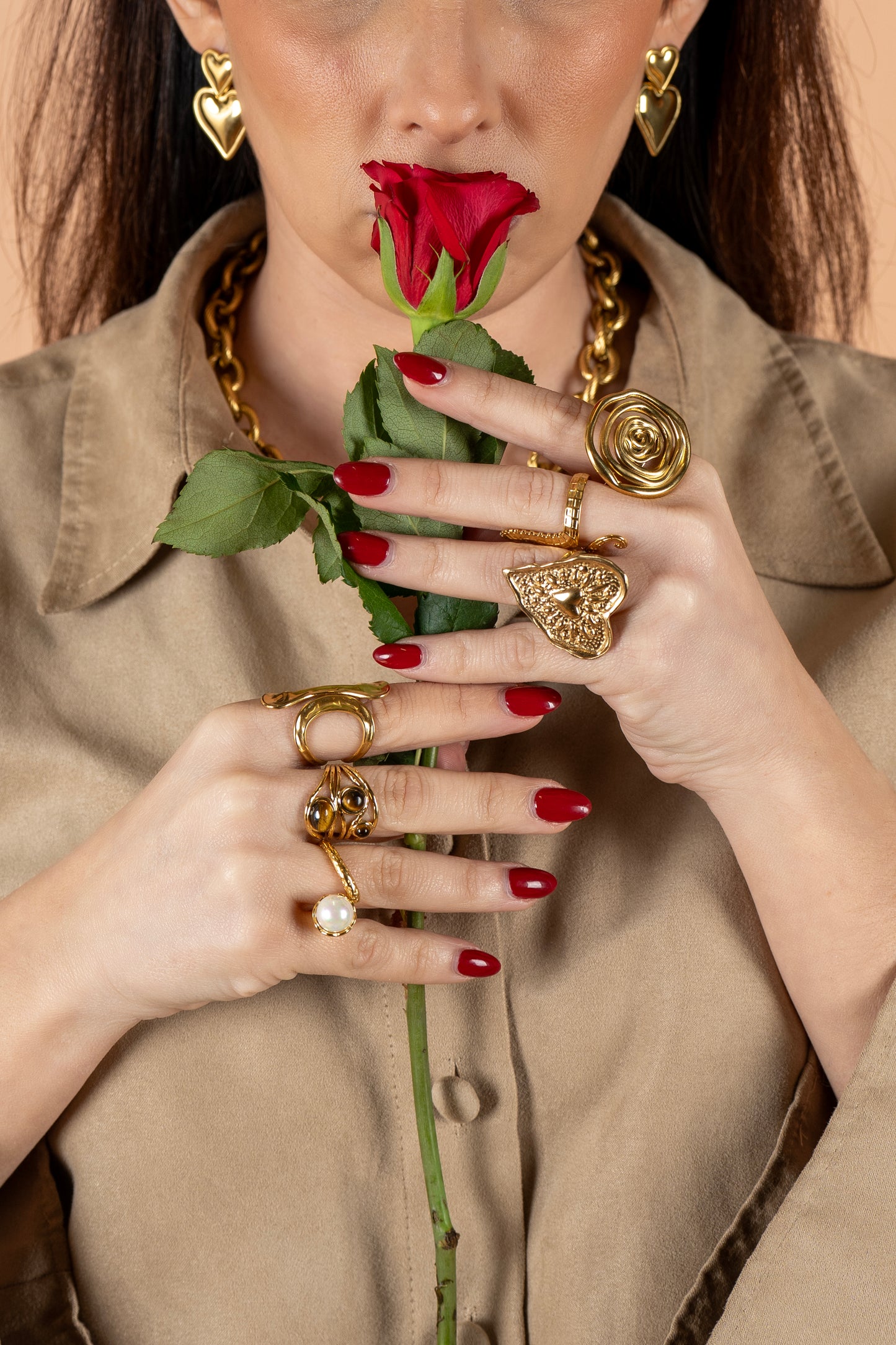 Kenya Ring – Bold, Irregular Heart Shape and Adjustable